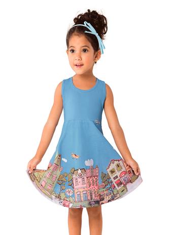 Vestido infantil Malibu - Marlan Menor preço em Vestido infantil Malibu - Marlan