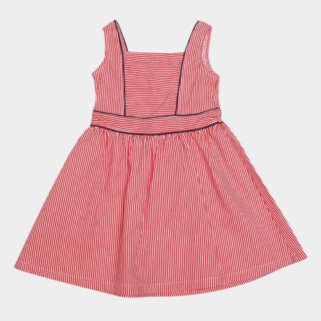 vestido infantil de tricoline estampado