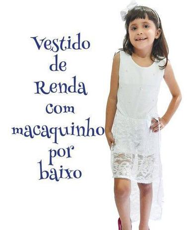 Vestido Infantil Menina Saia Renda Festa Ano Novo Macaquinho - anjo da mamãe Menor preço em Vestido Infantil Menina Saia Renda Festa Ano Novo Macaquinho - anjo da mamãe