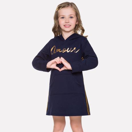 vestido de moletom infantil
