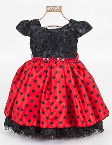 vestido infantil minnie