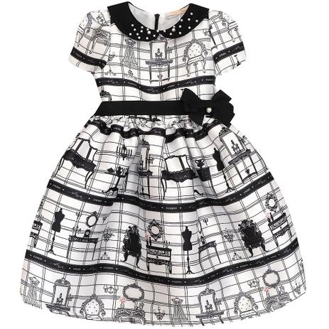 vestido de criança estampado