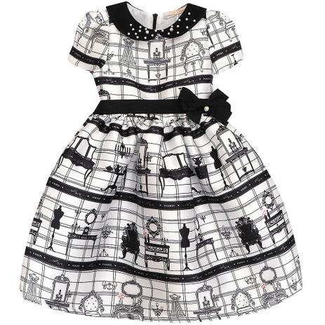 vestido infantil estampado