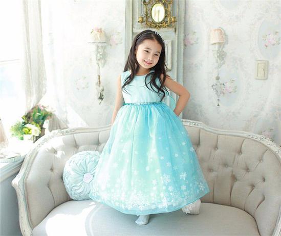 vestido elsa frozen infantil