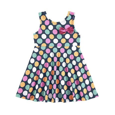 Vestido Infantil - Regata com Bolinhas - Kyly Menor preço em Vestido Infantil - Regata com Bolinhas - Kyly