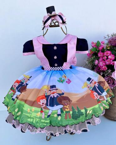 Vestido Infantil Tematico Mundo Bita Acompanha Tiara - Moda Infantil -  Magazine Luiza