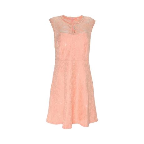 vestido salmão curto para casamento