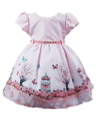 vestido para festa infantil jardim encantado