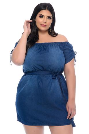 vestidos jeans plus size