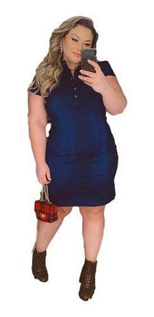 plus size vestido jeans