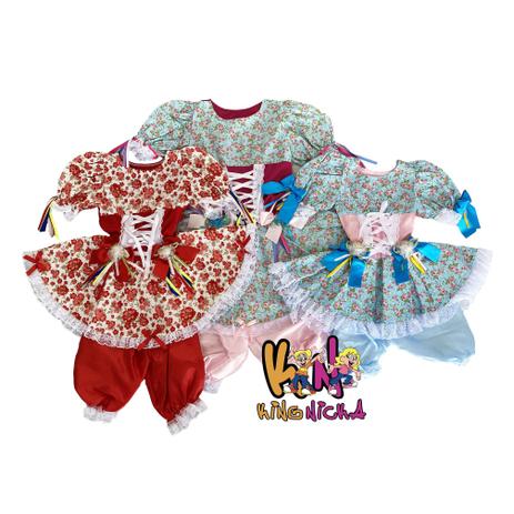 vestido junino infantil