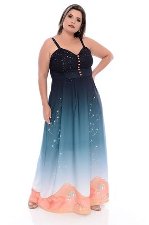 vestidos plus size longo casual