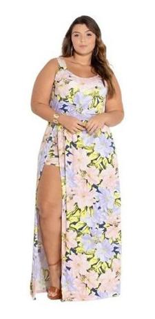 vestido fenda com shorts