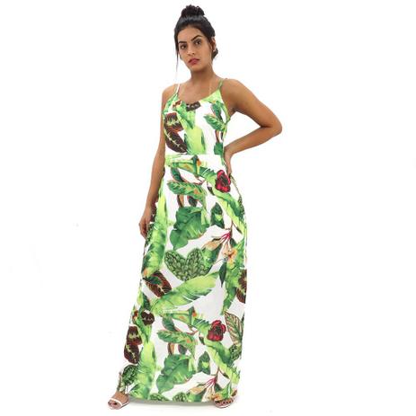 vestido de alcinha florido