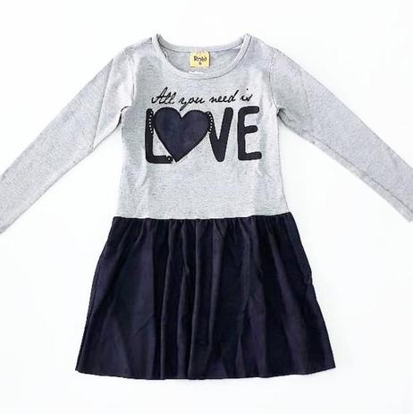 vestido love infantil