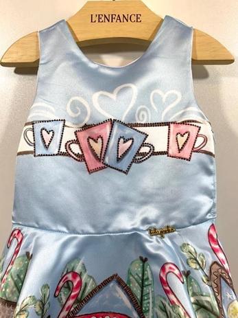 Vestido Infantil Luluzinha Kids com Estampa de Ursinho - Pamplemousse