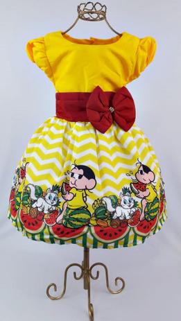 vestido da magali 1 ano