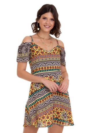 vestido de viscose branco