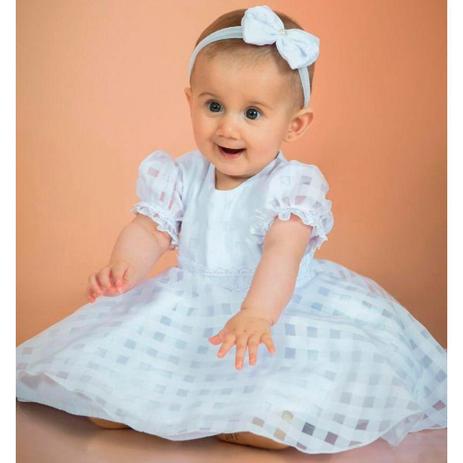 vestido menina batizado