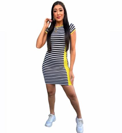 vestido canelado midi cinza