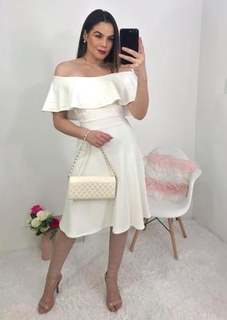 vestido off white casamento civil