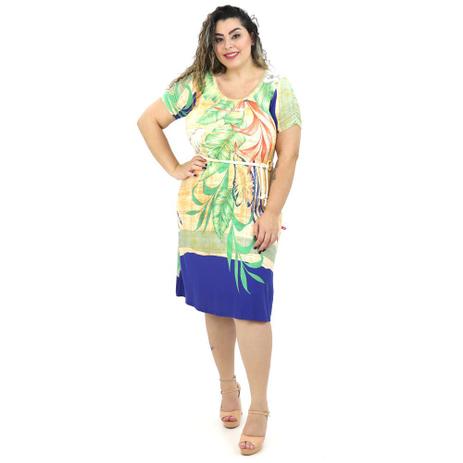 vestido midi plus size casual