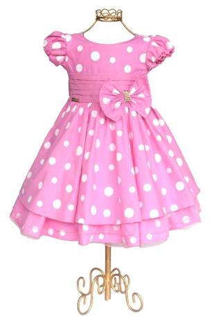 vestido da minnie baby rosa