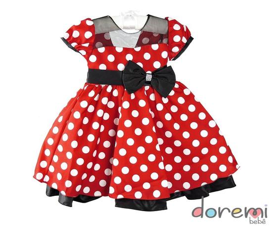 vestido vermelho da minnie