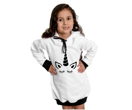 vestido infantil moletom