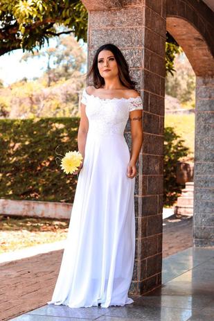 Vestido Noiva Lindo - Casamento Civil| Praia| Simples - Grife Velasco