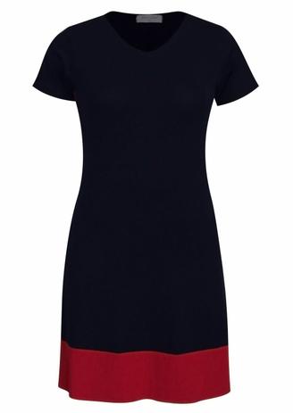 vestido basico com manga curta