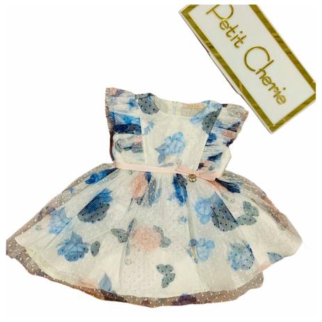 Vestido Petit Cherie Festa Baby Romantic Blue Inverno Moda Infantil Magazine Luiza