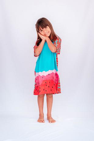 Vestido Pijama - Melancia - PANDA POOL - Vestido Feminino - Magazine Luiza
