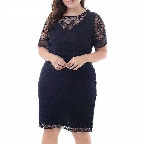 vestido para madrinha de batizado plus size