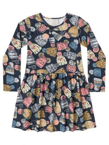 Vestido Quimby Infantil Longa Algodão Preto Menor preço em Vestido Quimby Infantil Longa Algodão Preto