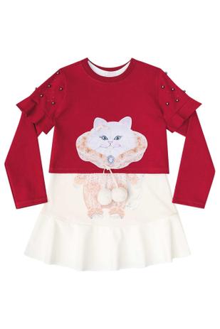 vestido vermelho tamanho 8