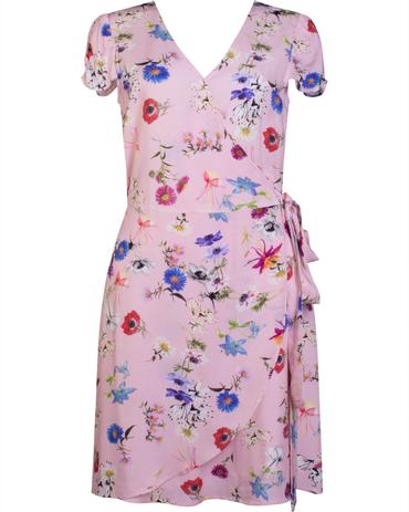 vestido social floral