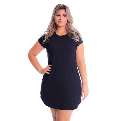 vestido blusão plus size