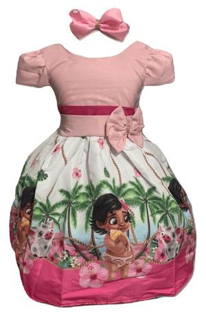 vestido tematico moana