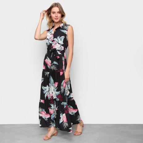 vestido evase longo