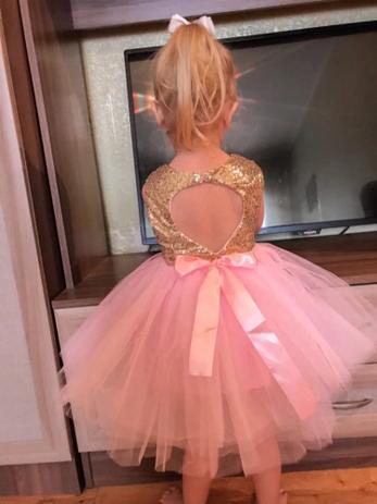 Vestido tutu rosa brilho bebe festa/ aniversario brilho tam 2 anos - Ranna  Bebe - Vestido Infantil - Magazine Luiza