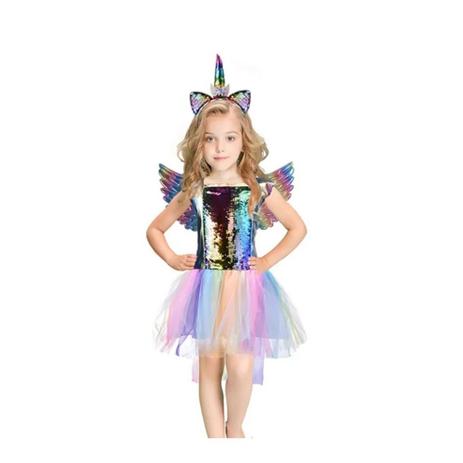 fantasia infantil feminina unicornio