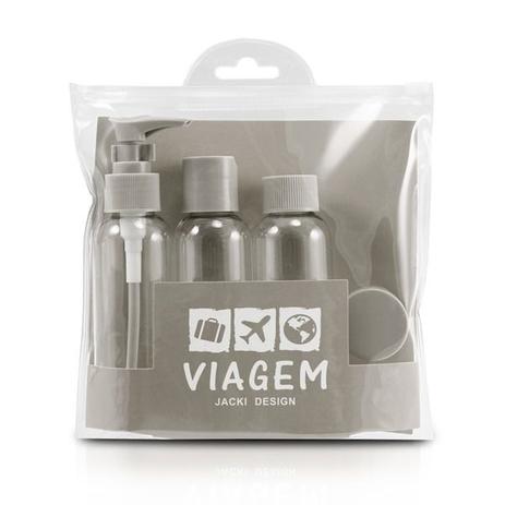 (VIAGEM) Kit de Frascos para Viagem de 5 Peças - Organizadores de mala Menor preço em (VIAGEM) Kit de Frascos para Viagem de 5 Peças - Organizadores de mala