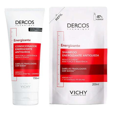 Vichy Dercos Energizante Kit - Condicionador + Shampoo Refil Menor preço em Vichy Dercos Energizante Kit - Condicionador + Shampoo Refil