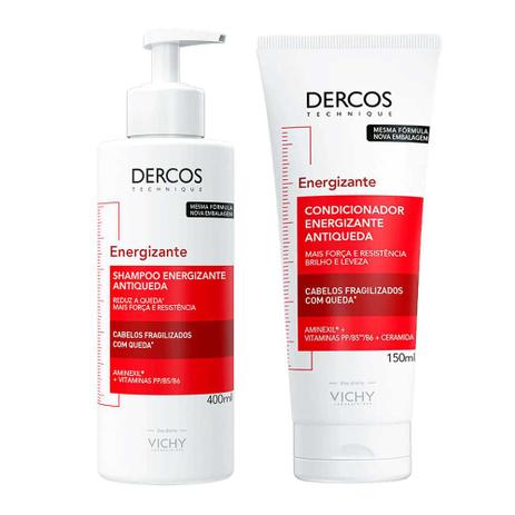 Vichy Dercos Energizante Kit - Shampoo + Condicionador Menor preço em Vichy Dercos Energizante Kit - Shampoo + Condicionador