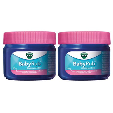 Vick Baby Rub Calmante para Bebês 50g Kit c/ 2 Menor preço em Vick Baby Rub Calmante para Bebês 50g Kit c/ 2