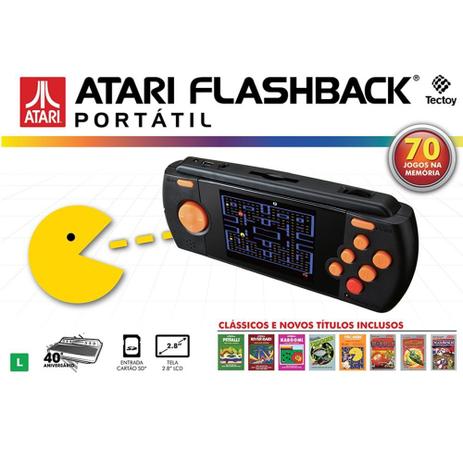 Video Game Atari Flashback Portátil com 70 Jogos na Memória - Tectoy Menor preço em Video Game Atari Flashback Portátil com 70 Jogos na Memória - Tectoy