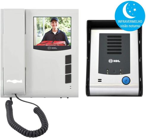Vídeo Porteiro HDL Sense Classic S com visão noturna - Bivolt Menor preço em Vídeo Porteiro HDL Sense Classic S com visão noturna - Bivolt