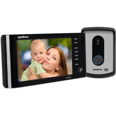 Vídeo Porteiro Intelbras IV 7010HF, Monitor LCD 7” sem monofone e Preto Menor preço em Vídeo Porteiro Intelbras IV 7010HF, Monitor LCD 7” sem monofone e Preto