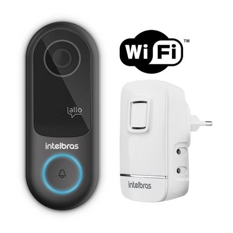 Videoporteiro Wi-Fi Atendimento Via Aplicativo Allo W3 e Campainha Sem Fio CIB 100 Intelbras Menor preço em Videoporteiro Wi-Fi Atendimento Via Aplicativo Allo W3 e Campainha Sem Fio CIB 100 Intelbras